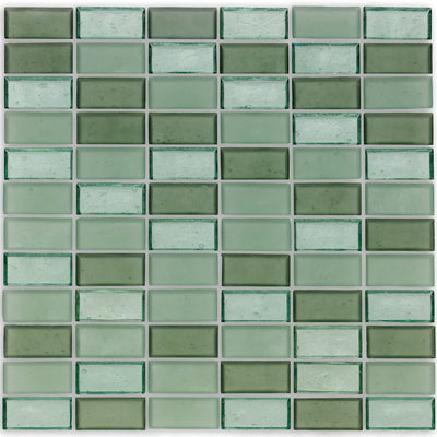 Huron Seafoam Glass Mosaic Tile by American Glass Mosaics