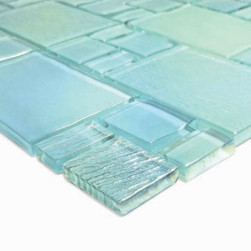 AV8MXT8 - Seafoam Mixed Glass Tile by Artistry in Mosaics