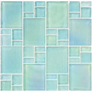 AV8MXT8 - Seafoam Mixed Glass Tile by Artistry in Mosaics