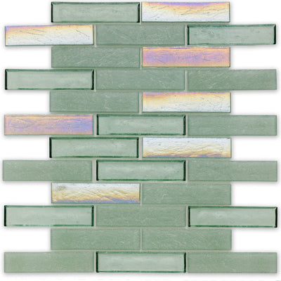 Superior Seagrass Glass Tile by American Glass Mosaics