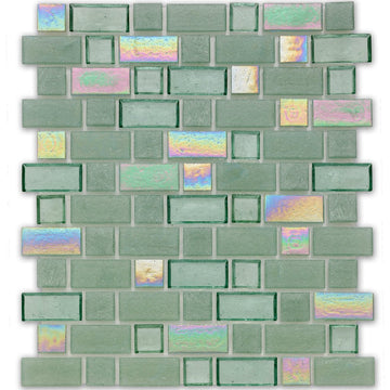 Superior Seagrass Glass Tile by American Glass Mosaics