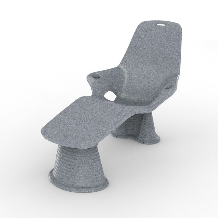Shayz 12" Riser for Shayz In-Pool Lounger (Set of Two), Gray Granite - Pool Lounge Chair Riser