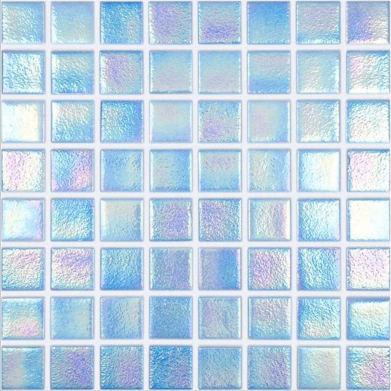 098552M Shell Azure 552, 1.5" x 1.5" - Glass Tile