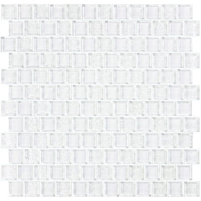 Bright White, 1" x 1" Glass Mosaic Tile | SS82323W1 | Signature Series