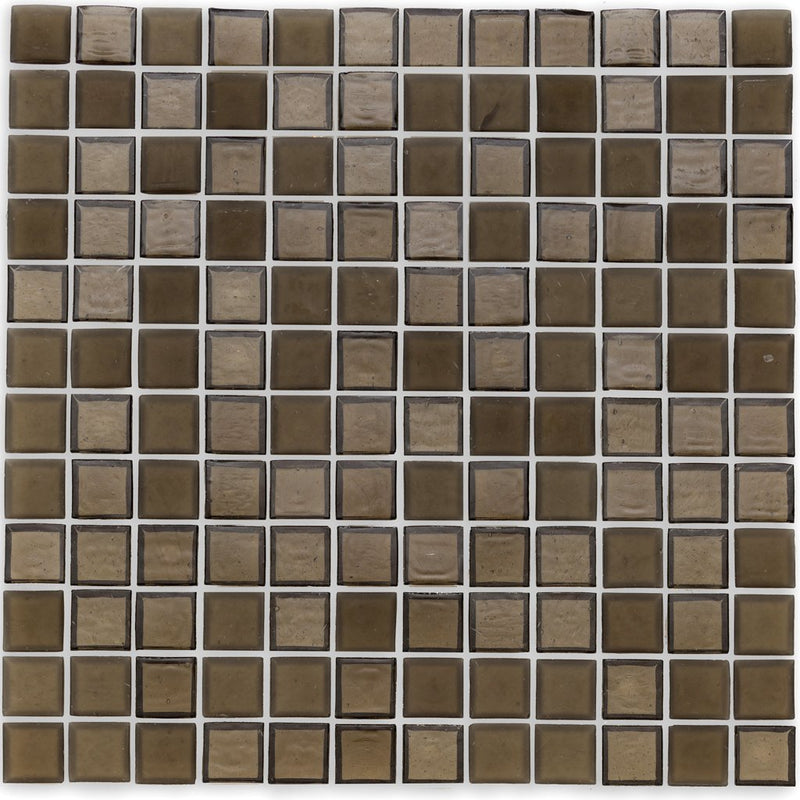 Huron Smoke Glass Tile by American Glass Mosaics