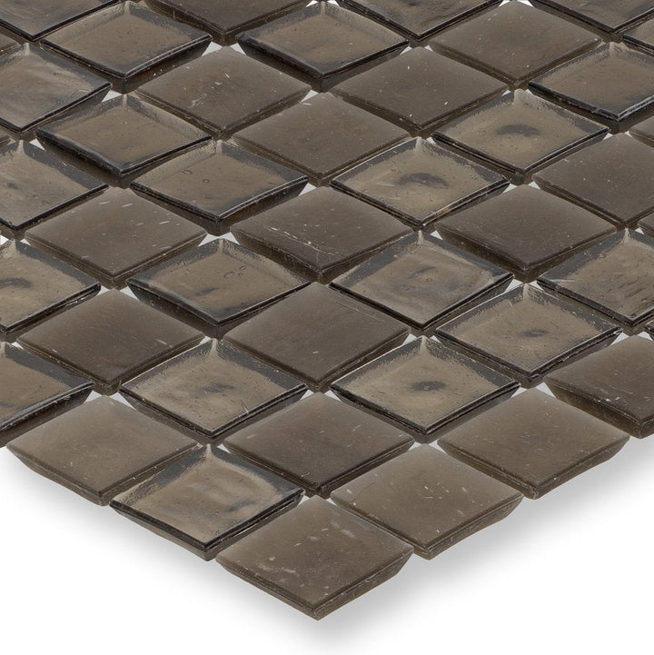 Huron Smoke Glass Tile by American Glass Mosaics
