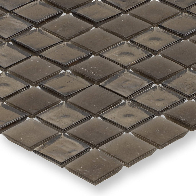 Huron Smoke Glass Tile by American Glass Mosaics