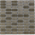 Smoke, 1" x 2" Stacked - Glass Tile