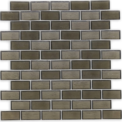 Huron Smoke, 1" x 2" Glass Mosaic Tile | American Glass Mosaics
