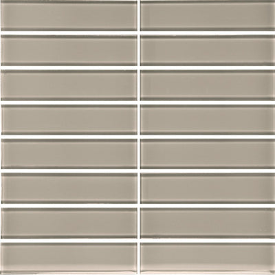 Smoke 1.5" x 6" Glass Tile | ANAELEMELEMSTSMO | Tesoro Mosaic Tile