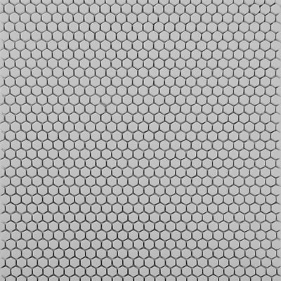 Smoke, Hexagon Mosaic Tile | GLSGEOSOLIDSMOK | Geometro Glass Tile