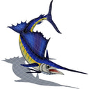 Sailfish, Right w/Shadow - Pool Mosaic