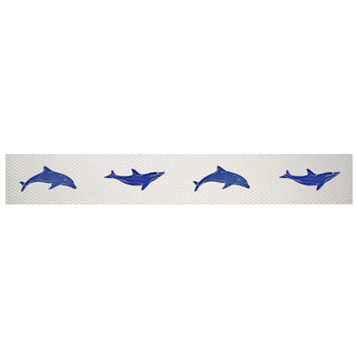 SMDOLBLU Step Markers - Dolphins Blue Artistry in Mosaics