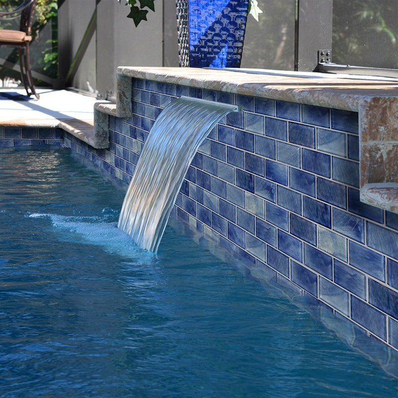 Stratus Blue, 2" x 4" Glass Subway Tile | GS84896B1 | AquaBlu Mosaics