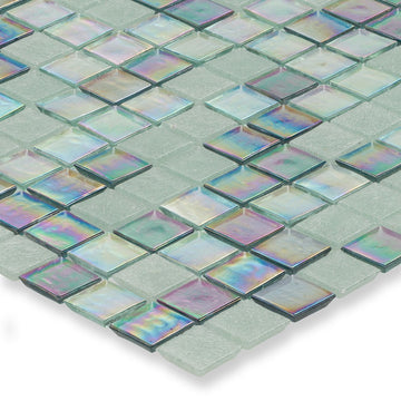 Splash Stream Glass Tile by American Glass Mosaics