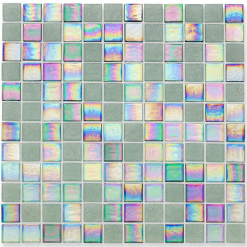 Splash Stream Glass Tile by American Glass Mosaics