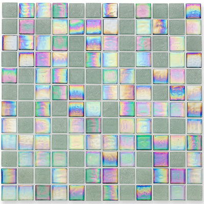 Splash Stream Glass Tile by American Glass Mosaics