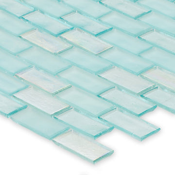Huron Surf Glass Tile by American Glass Mosaics