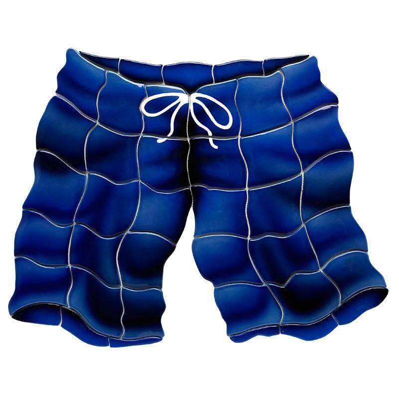 ST68B Swimtrunks - Blue Custom Mosaics