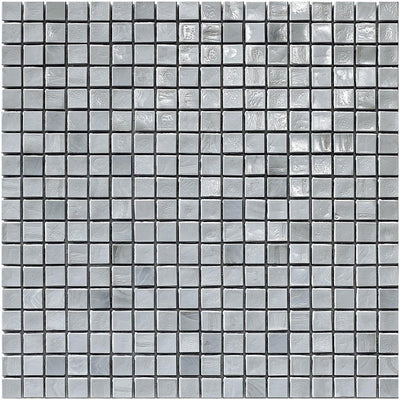 Titanium 1, 5/8" x 5/8" Glass Tile | Mosaic Tile by SICIS