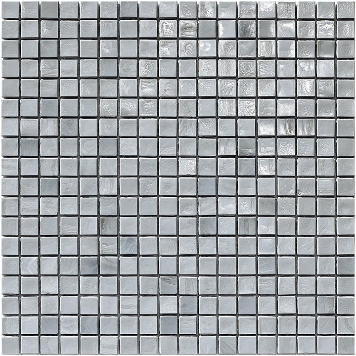 Titanium 1, 5/8" x 5/8" Glass Tile | Mosaic Tile by SICIS