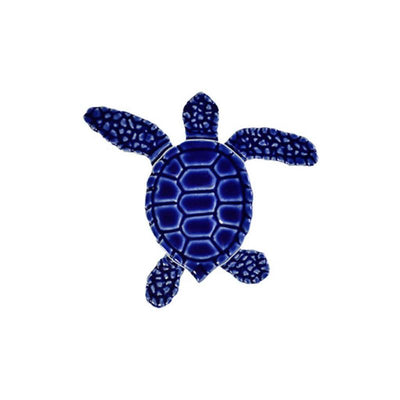 TLMBLUCB Loggerhead Turtle C Mini - 4" Blue Artistry in Mosaics