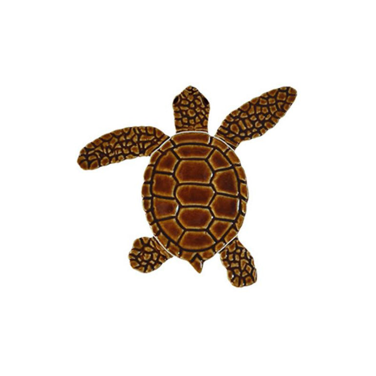 TLMBROAB Loggerhead Turtle A Mini - 4" Brown Artistry in Mosaics