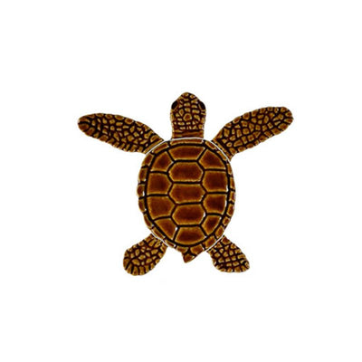 TLMBROBB Loggerhead Turtle B Mini - 4" Brown Artistry in Mosaics