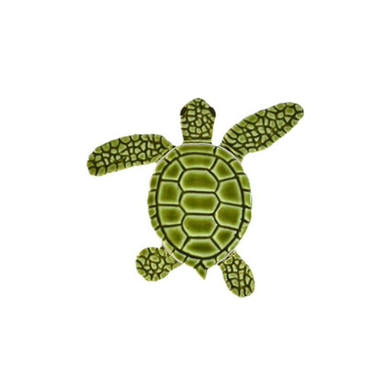 TLMGREAB Loggerhead Turtle A Mini - 4" Green Artistry in Mosaics