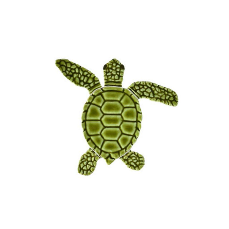 TLMGRECB Loggerhead Turtle C Mini - 4" Green Artistry in Mosaics