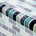 Aqua Blend, Trim - Glass Tile