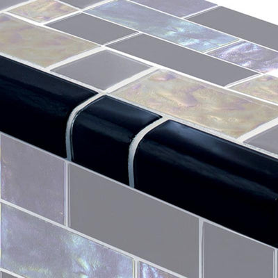 TRIM-GT8M4896K5 Trim Black Mixed Artistry in Mosaics