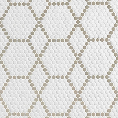 Tulle Country, Hexagon Mosaic Tile | Geometro Glass Tile 