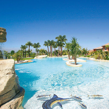 Tuna Down w/Shadow | YT73/SH | Pool Mosaic by AquaBlu Mosaics