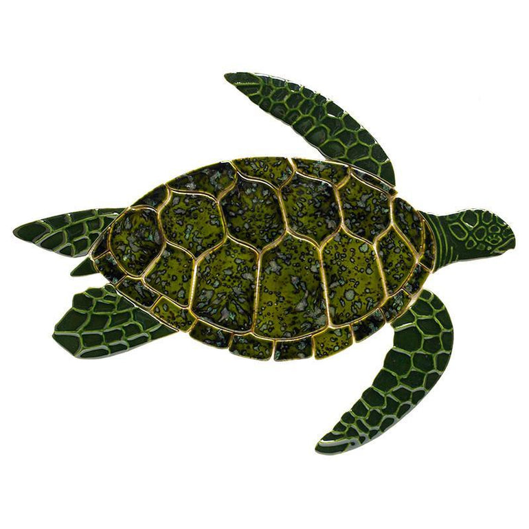 T49-18 Turtle Sideview Custom Mosaics