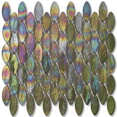 Tweed Domes, 2" x 7/8" Glass Tile | Mosaic Tile for Pools by SICIS
