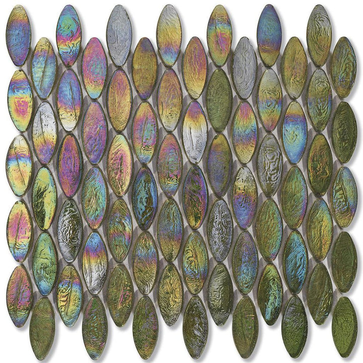 Tweed Domes, 2" x 7/8" Glass Tile | Mosaic Tile for Pools by SICIS