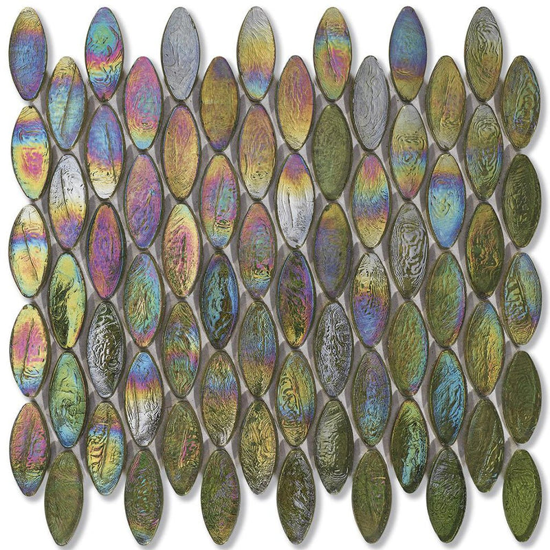 Tweed Domes, 2" x 7/8" Glass Tile | Mosaic Tile for Pools by SICIS