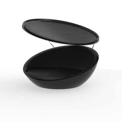 ULM DAYBED WITH FOLDING CANOPY, BLACK, 54136-BLACK