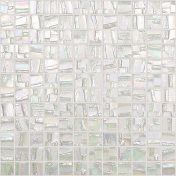 Venus - White, 1" x 1" | 093652M | Vidrepur Mosaic Glass Tile