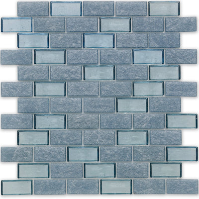 Superior Wave Glass Tile by American Glass Mosaics