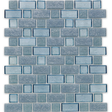 Superior Wave Glass Tile by American Glass Mosaics