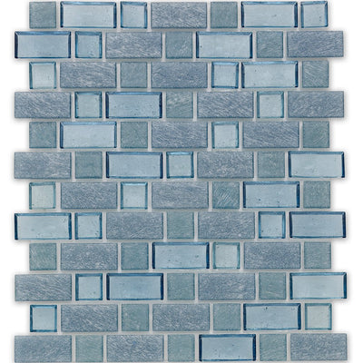 Superior Wave Glass Tile by American Glass Mosaics