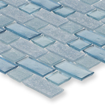 Superior Wave Glass Tile by American Glass Mosaics