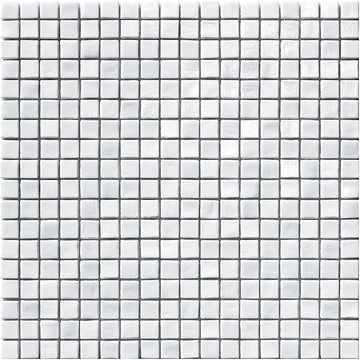 White, 5/8" x 5/8" Glass Tile | Mosaic Tile by SICIS
